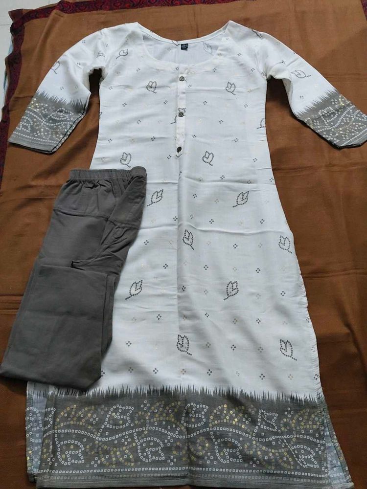 Elegant White Kurta Set