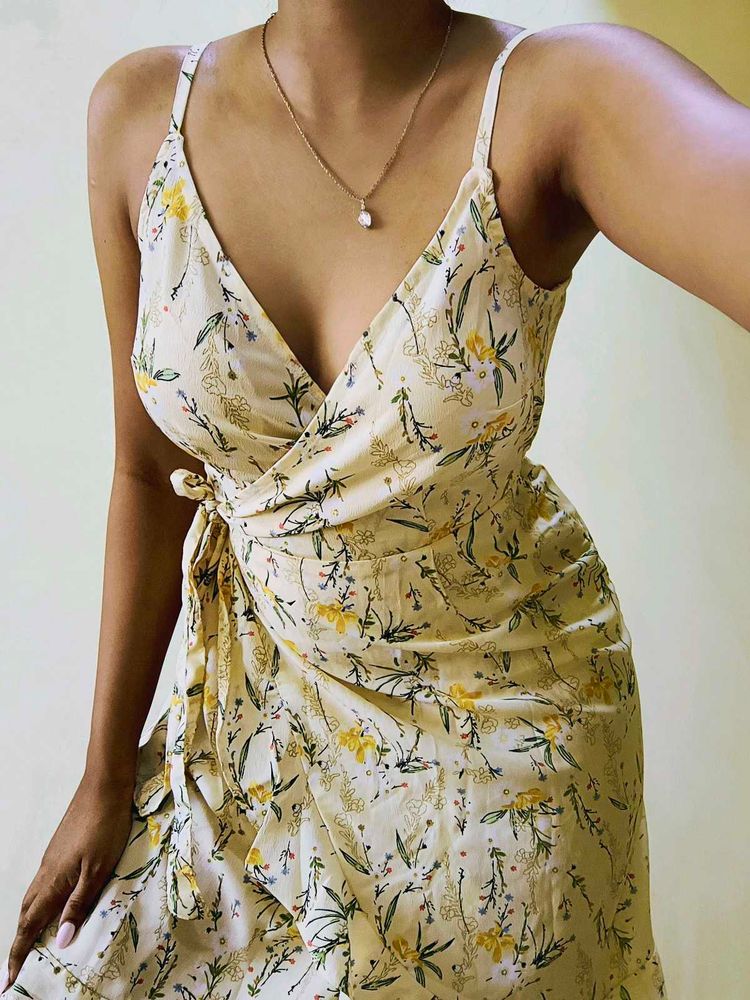 Floral Short Strap Dress