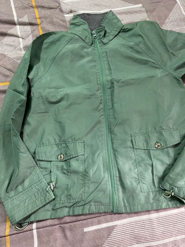 Green Casual Jacket