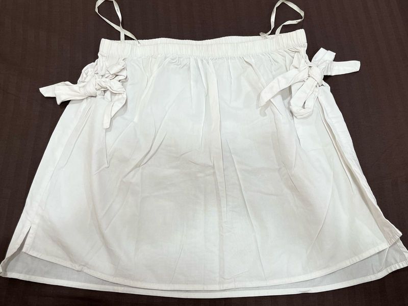 Chic White Summer Skirt (with elastic waistband)