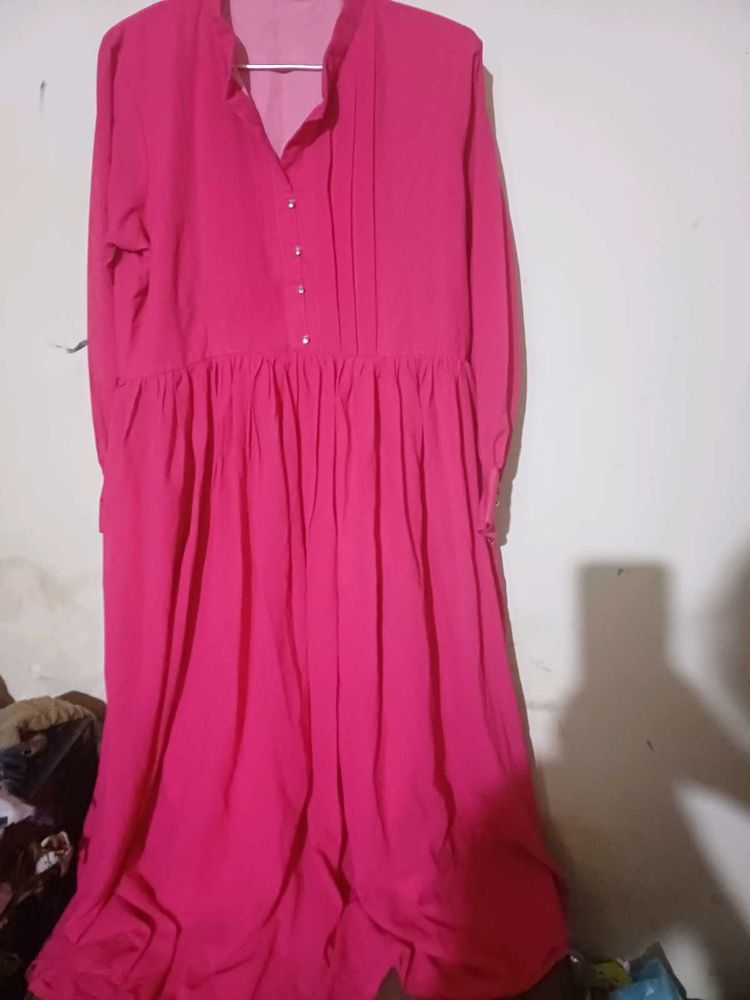 Pink Casual Dress
