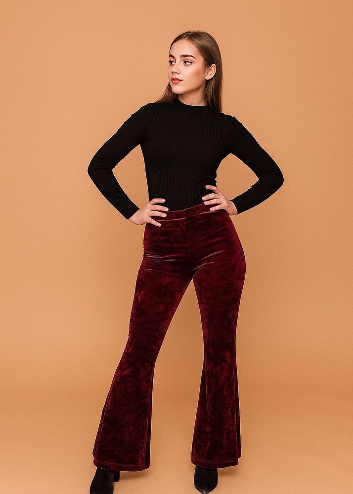🏷️‼️Price Drop‼️Velvet Flare Leg Pants
