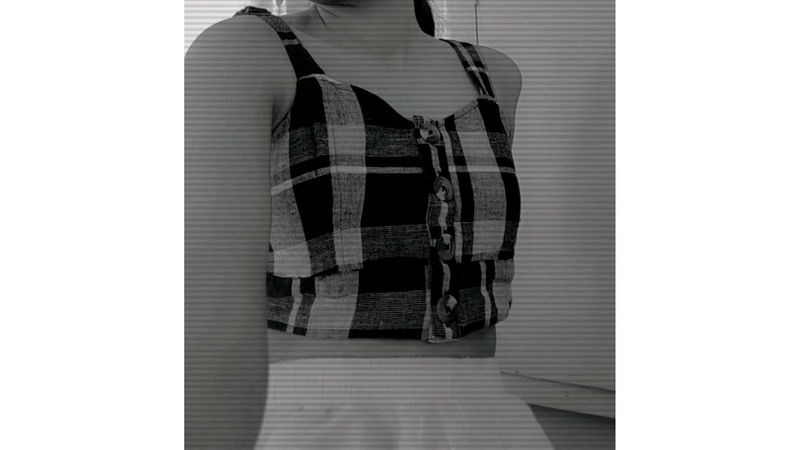 Plaid Crop Top