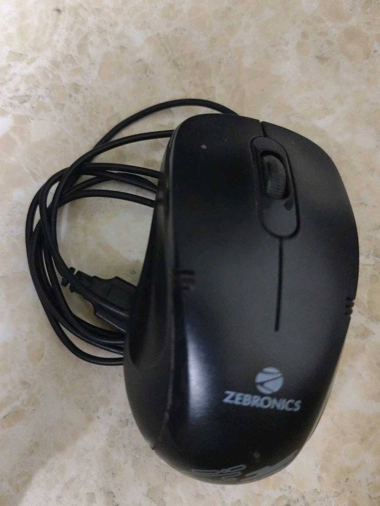 Zebronics Wired Mouse - Black