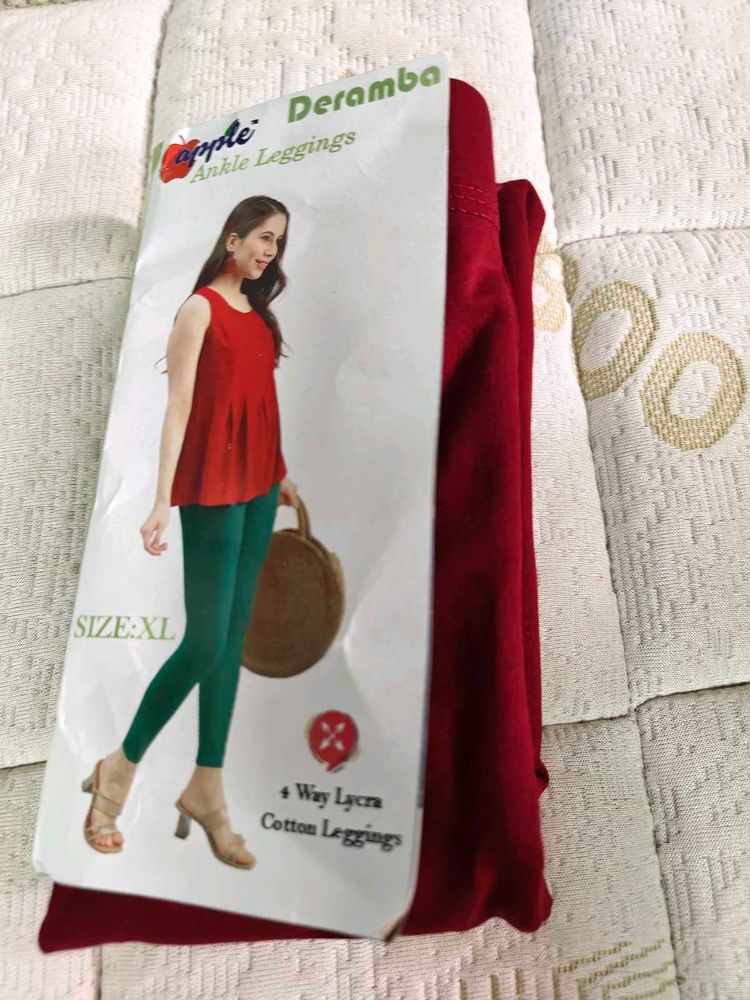 New Maroon Leggings