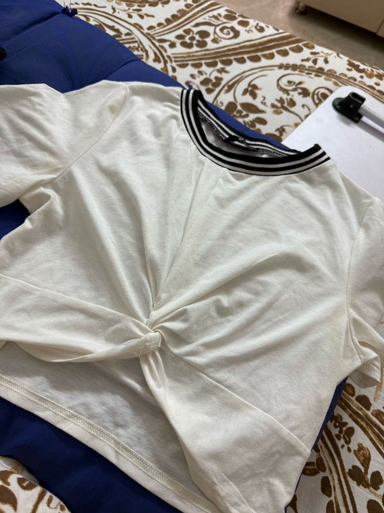 Shein White Crop Top