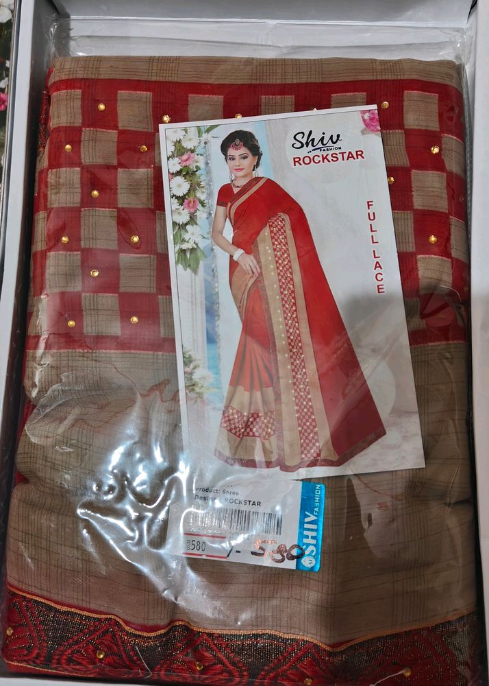 Red Saree