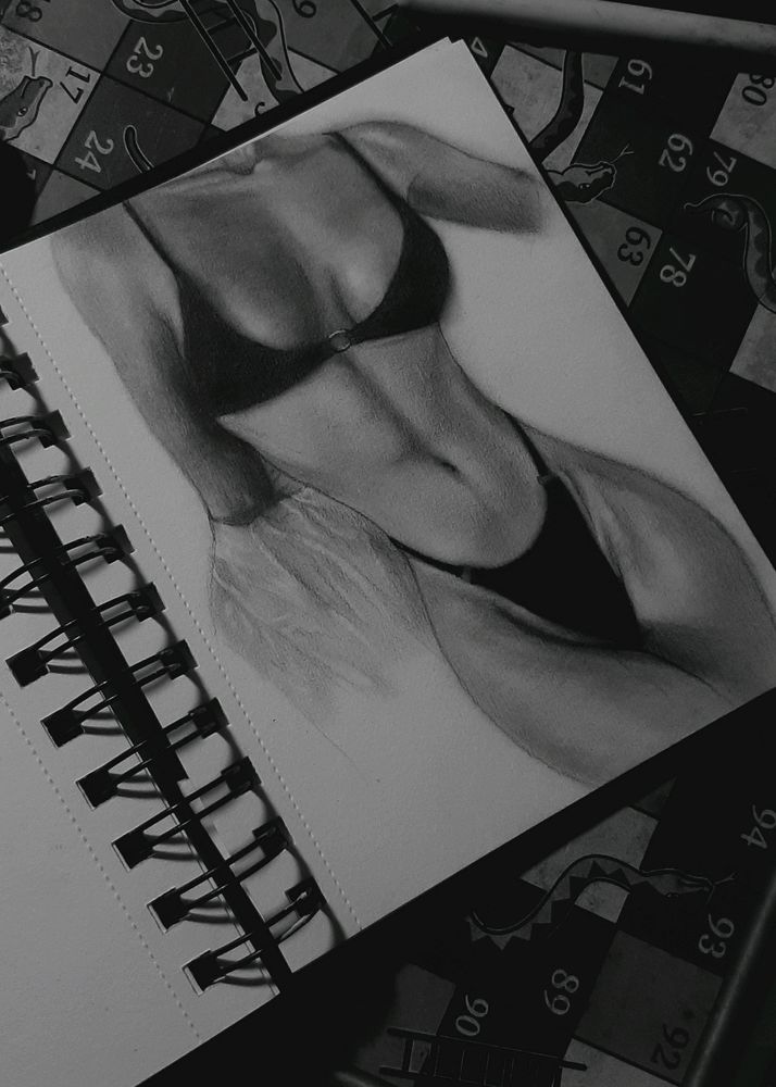 Small 2 Sketches Male n Female Figure.