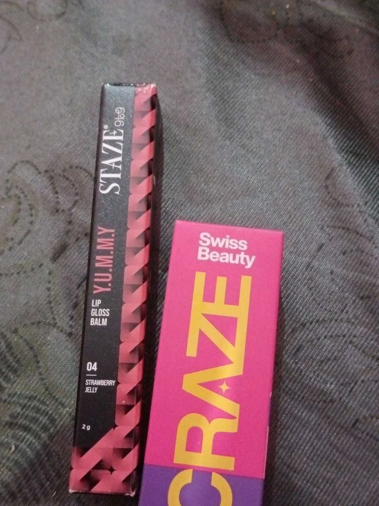 Duo of Lip Gloss Balm (Staze &amp; Swiss beauty)