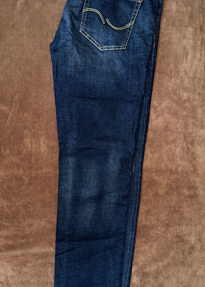 Dark Blue Denim Jeans