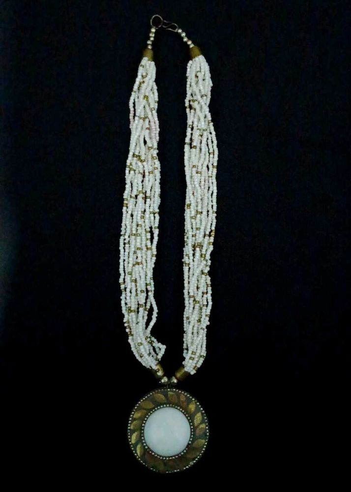 Beaded Pendant Necklace