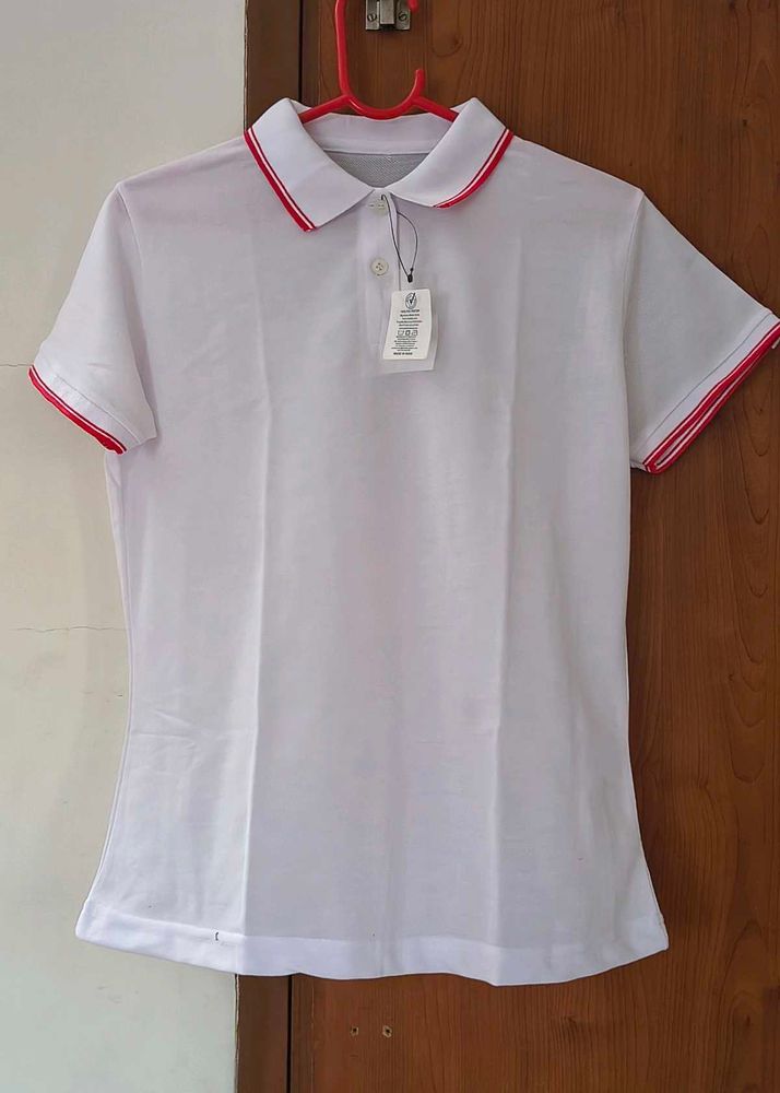 Stylish White Polo Shirt