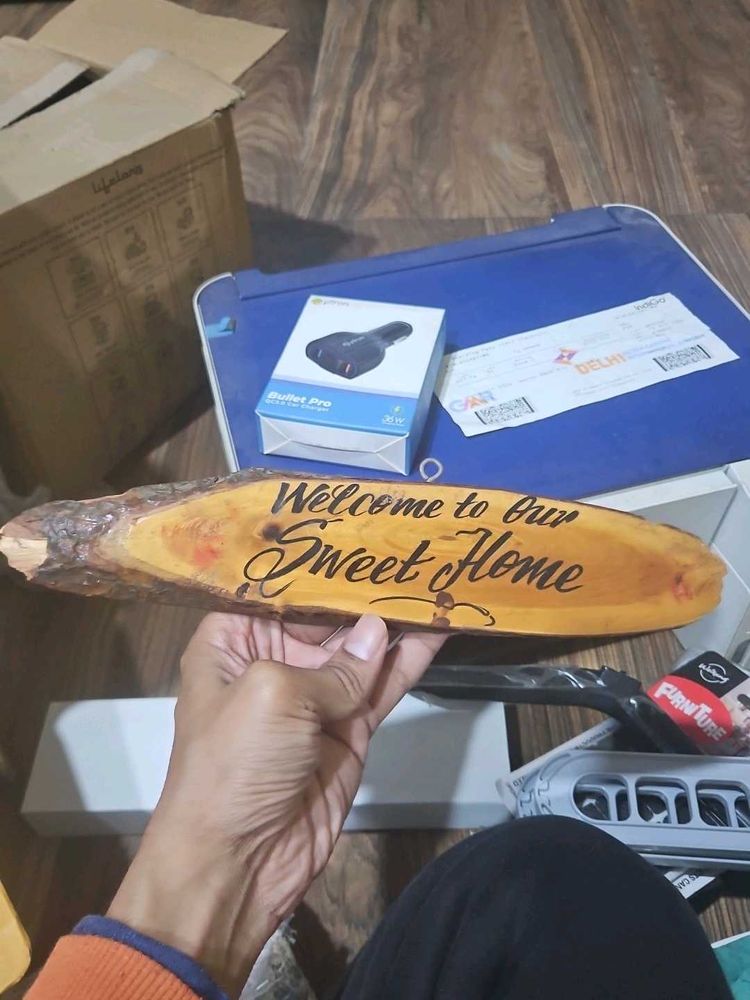 Rustic &#39;Welcome to Our Sweet Home&#39; Wood Sign