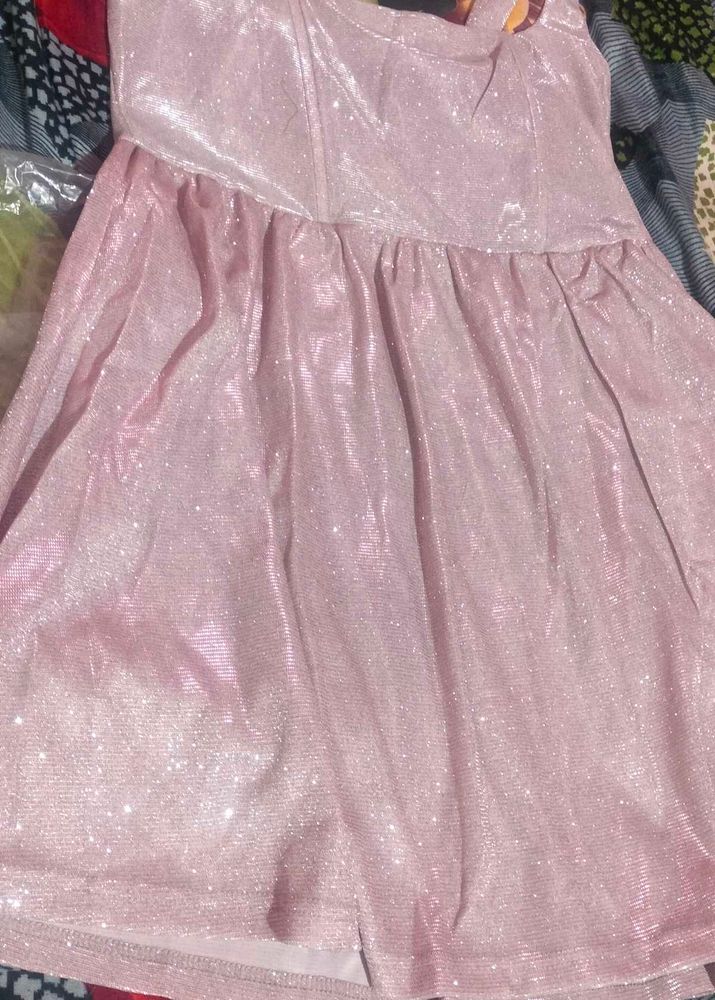 Sparkly Pink Mini Dress