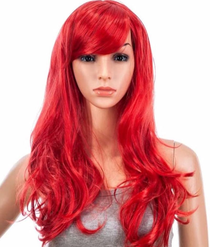 Red Ariel Wig