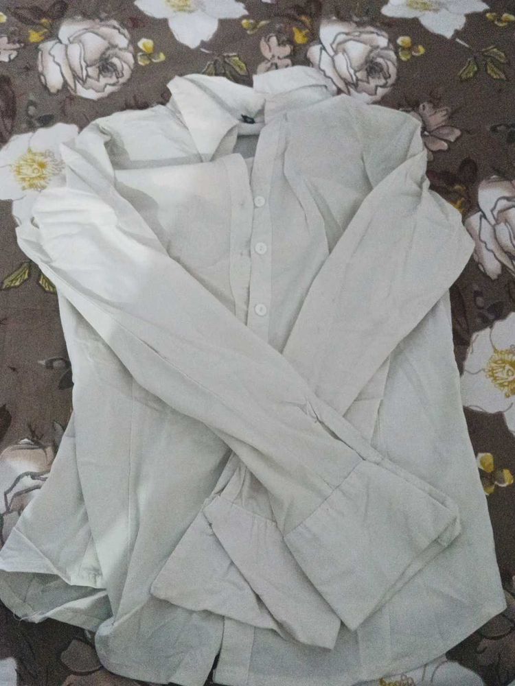 Classic White Button-Down Shirt