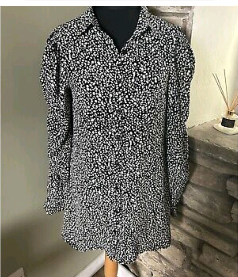 Beautiful Black And White Top For Girls