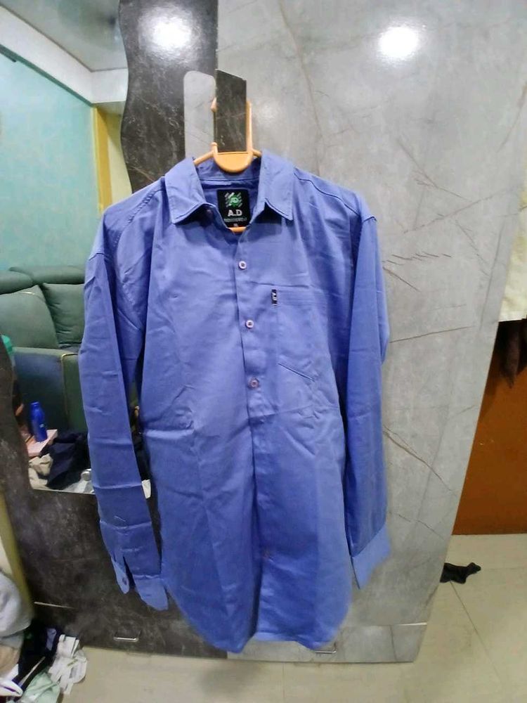 Classic Blue Dress Shirt