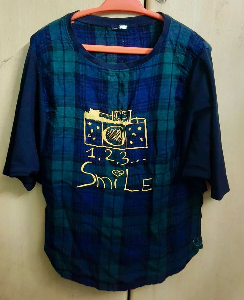 Plaid Graphic Tee