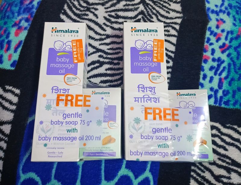Baby Massage Oil Sealed Pack With Free Soap