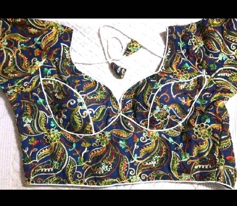 floral embroidery Blouse