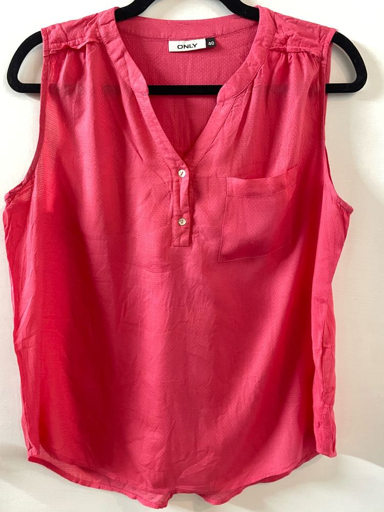 ONLY Brand Simple Yet Elegant Sleeveless Top