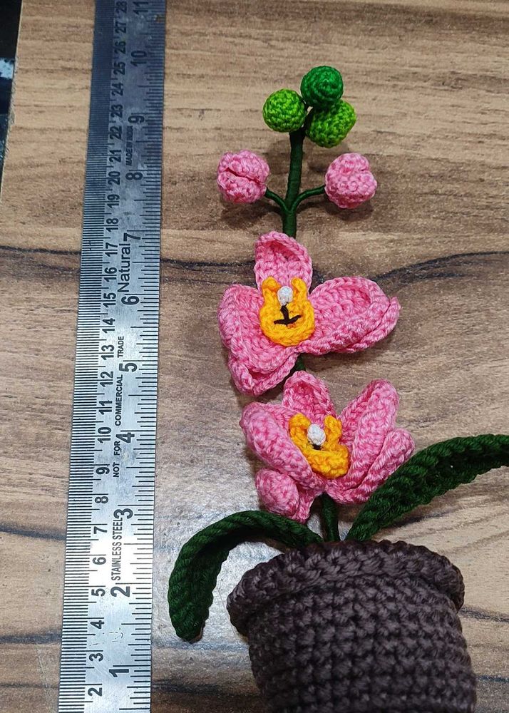 Crochet Orchid Plant