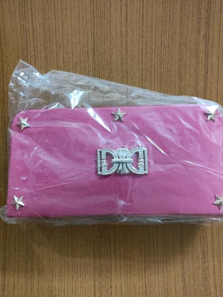 Pink Star Clutch