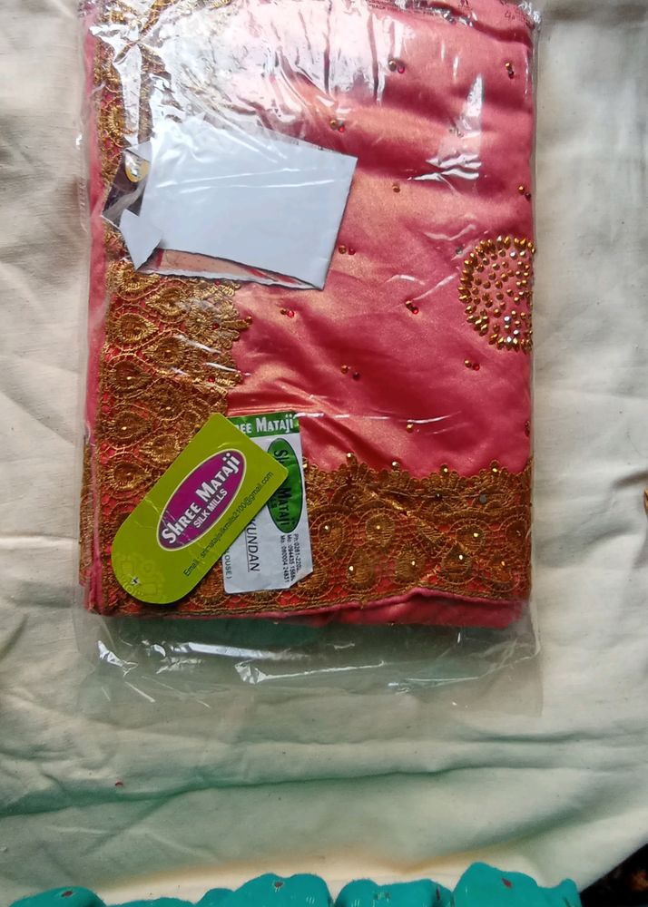 Designer Saree With Full Stone Work