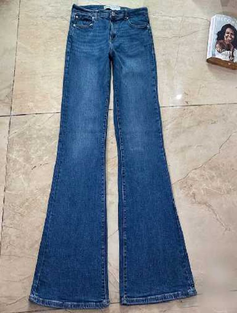 Bershka Flare Leg high waisted Denim Jeans