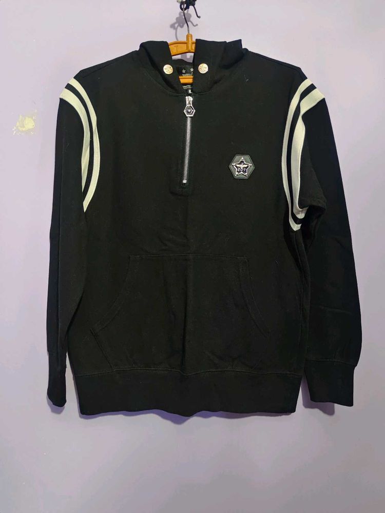 boy London Black Hoodie with Stripes