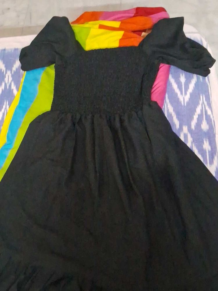 Black Dress Ajio