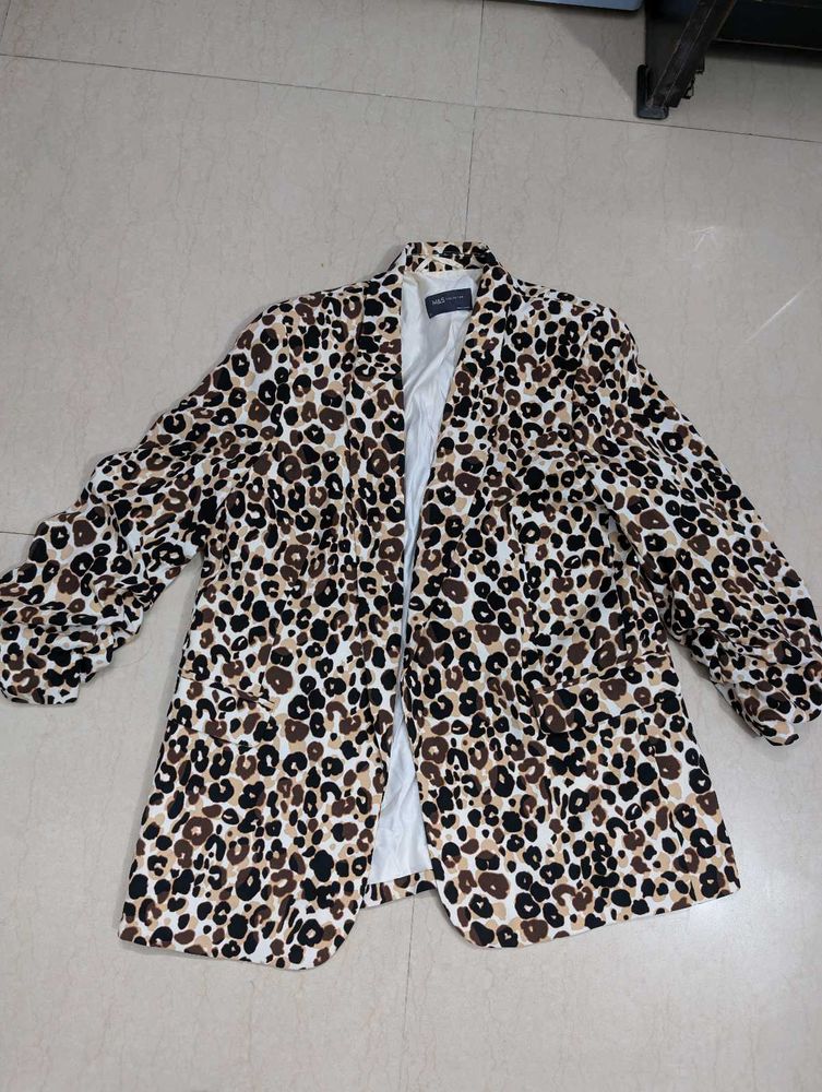 Leopard Print Blazer