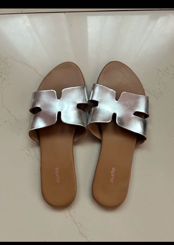 Silver Flats &amp; Sandals