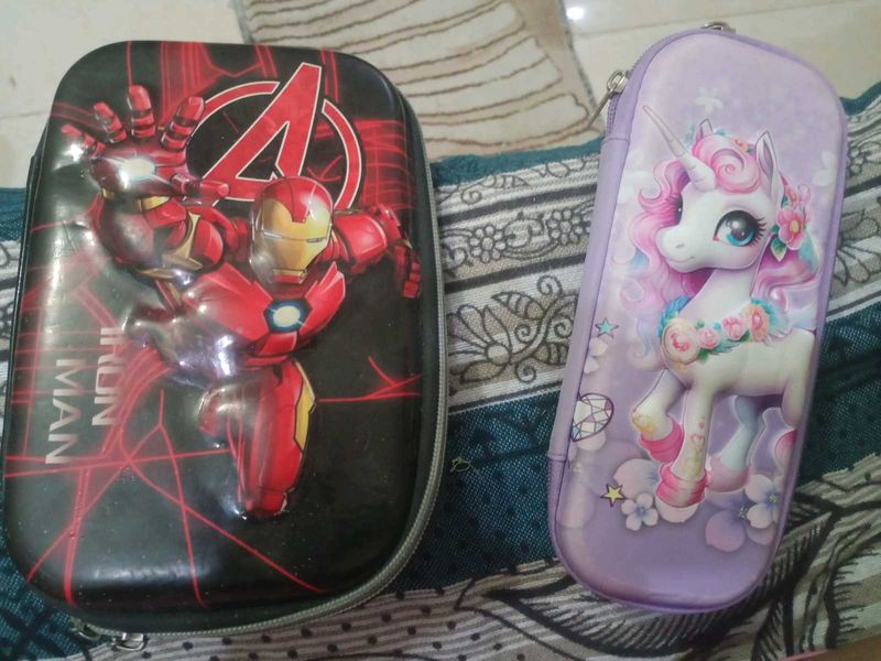 Pencil Cases - Iron Man &amp; Unicorn