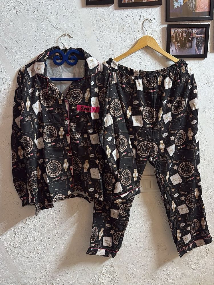 LV brand Patterned Pajama Set