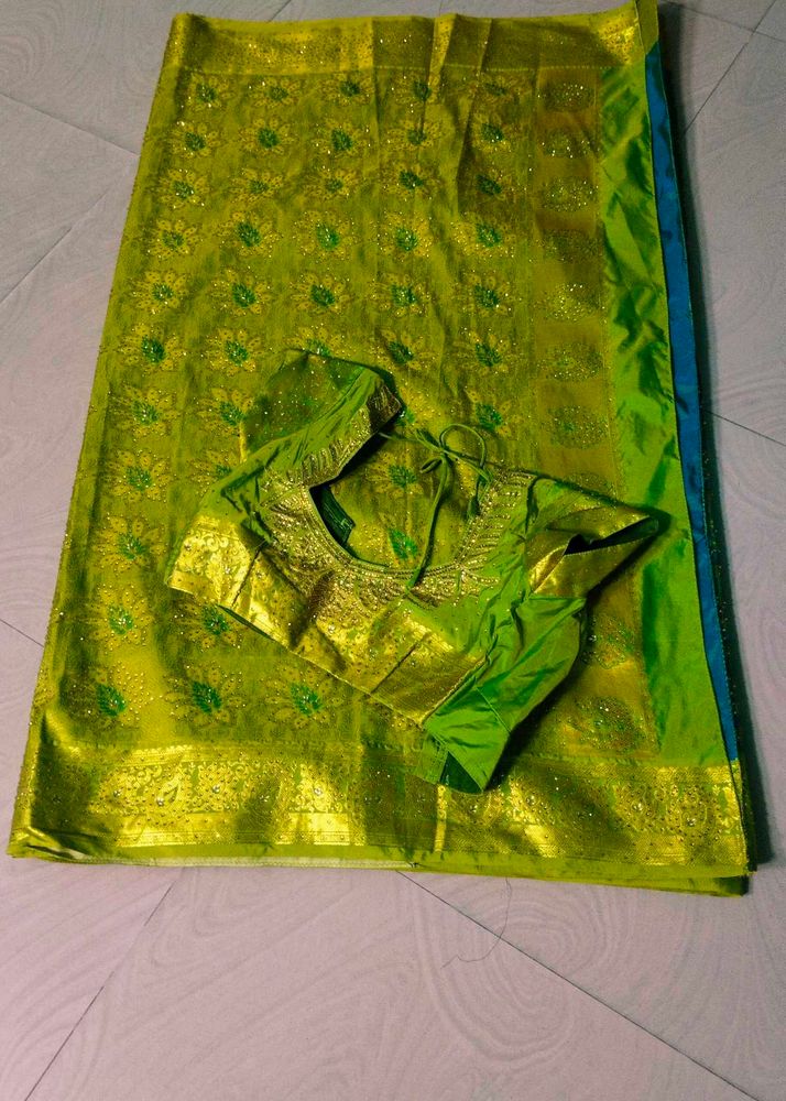 Wedding  Banarasi Silk Beautiful Colour Saree
