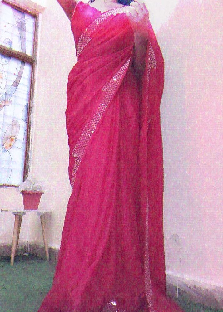 Elegant Pink Saree