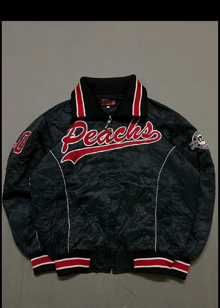 Vintage Peaches Baseball Jacket