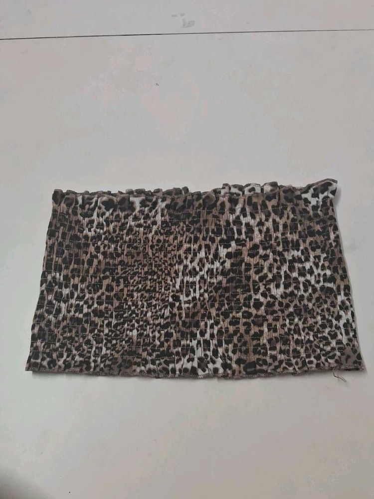 Leopard Print Tube Top