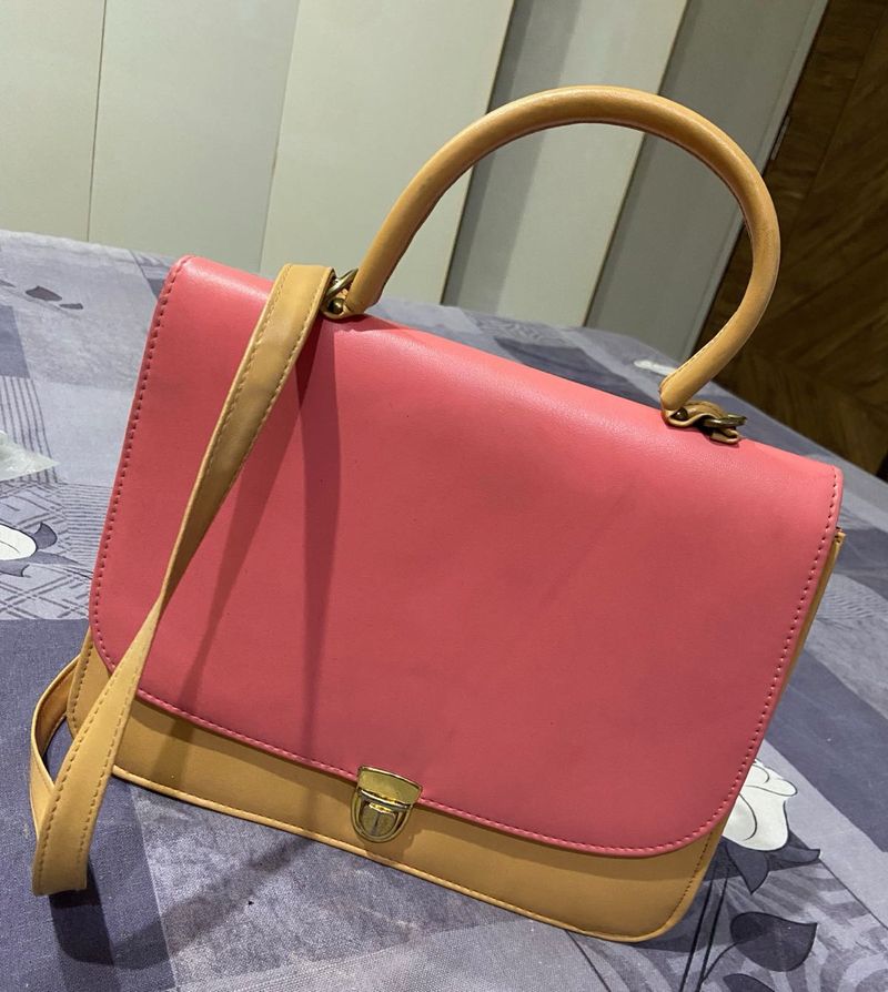 Structured Sling Cum Hand Bag