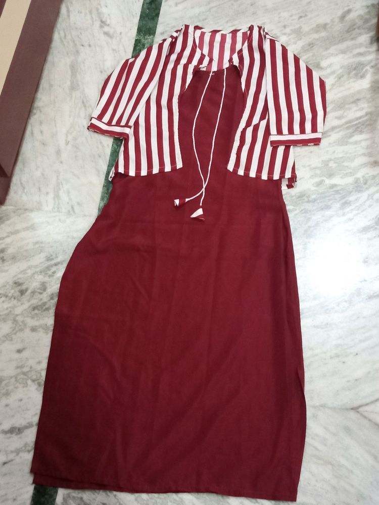 Kurti With Jacket Combo