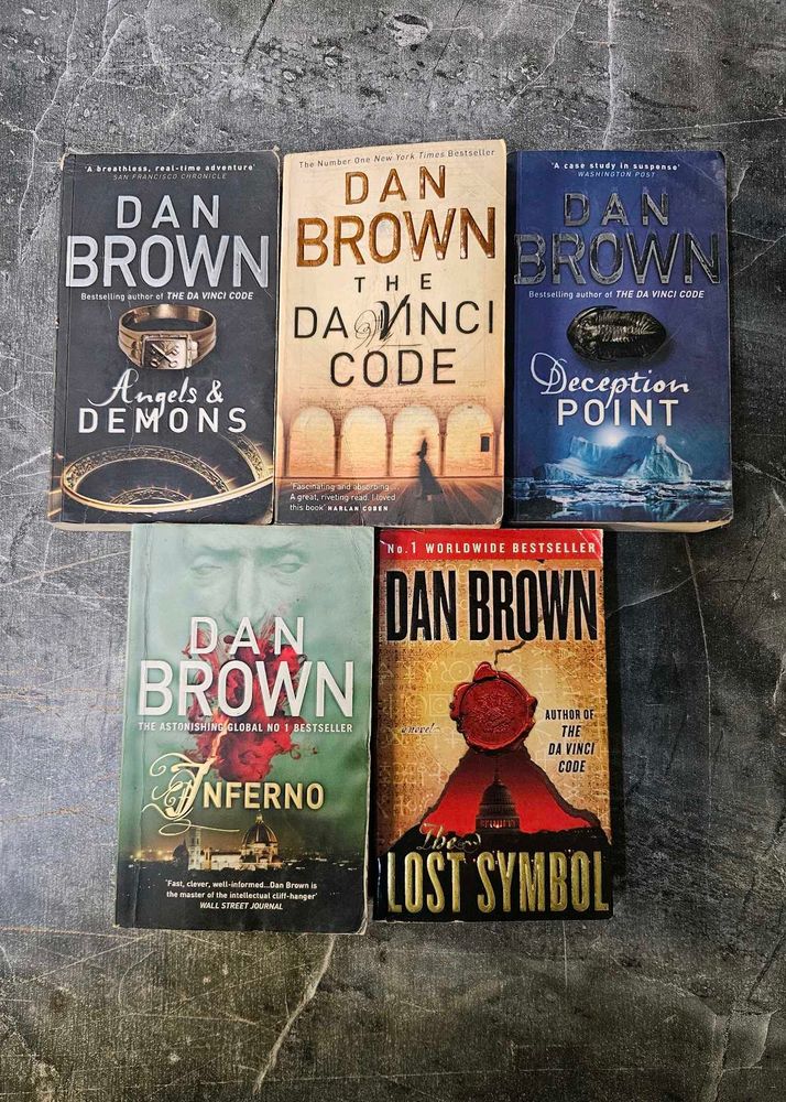 Dan Brown collection of books 5 titles