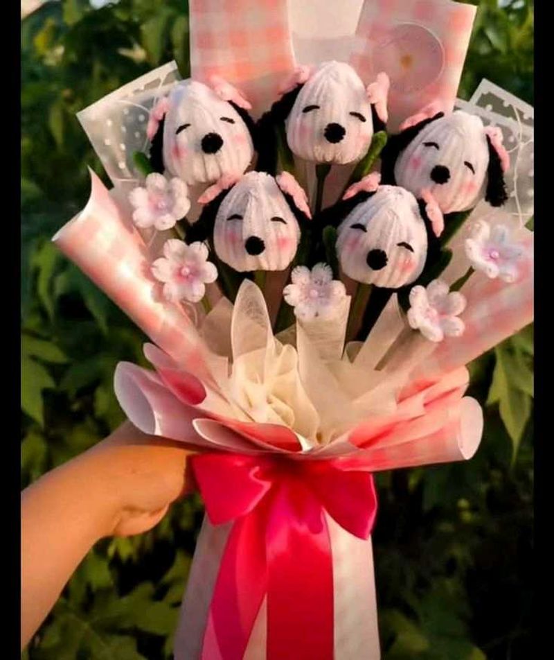 Dog Bouquet - Plush Animals-M