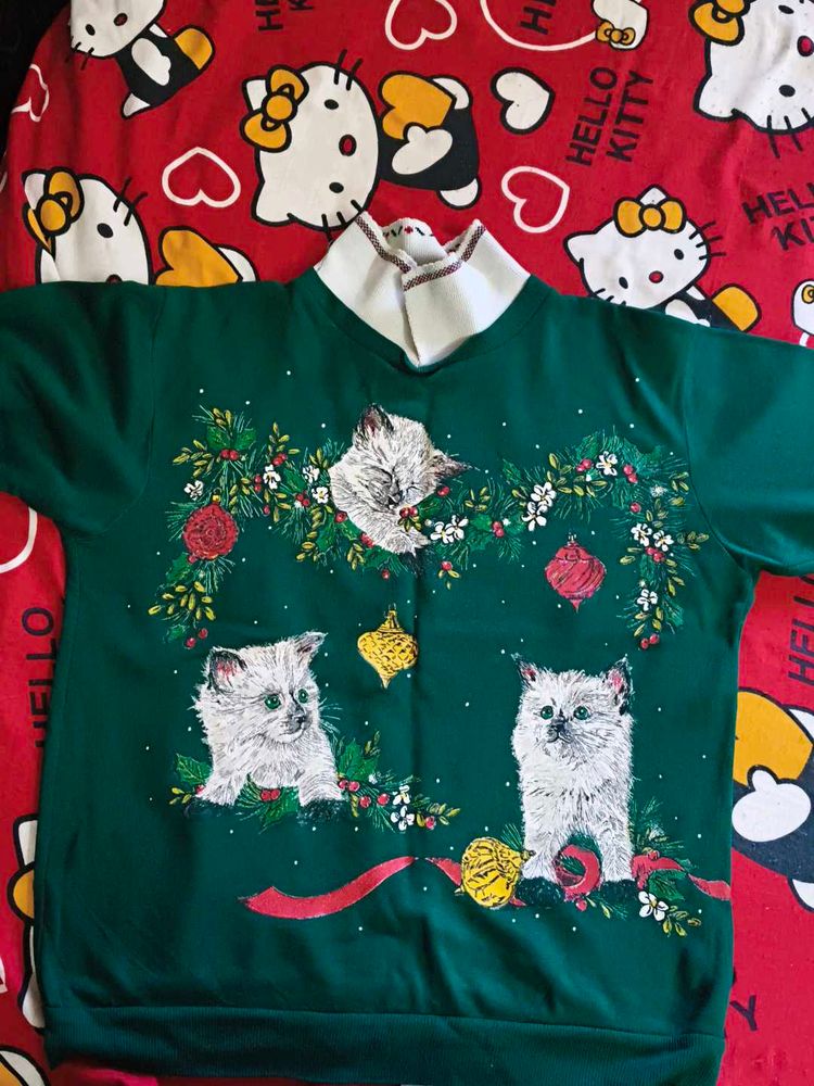 Vintage Kitty Full Sleeves T shirt
