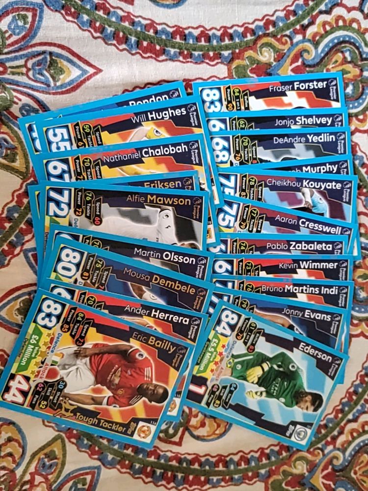 12 Topps Match Attax Cards 2017.