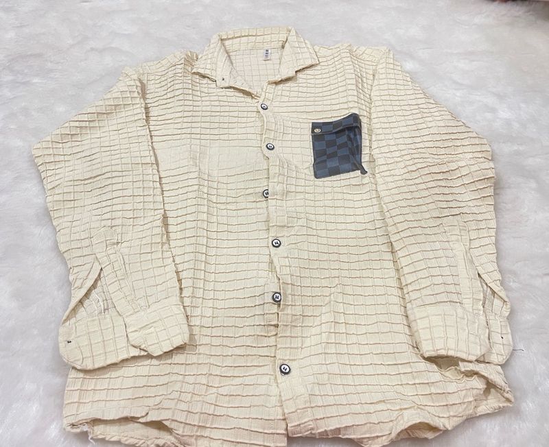 Popcorn Beige Shirt