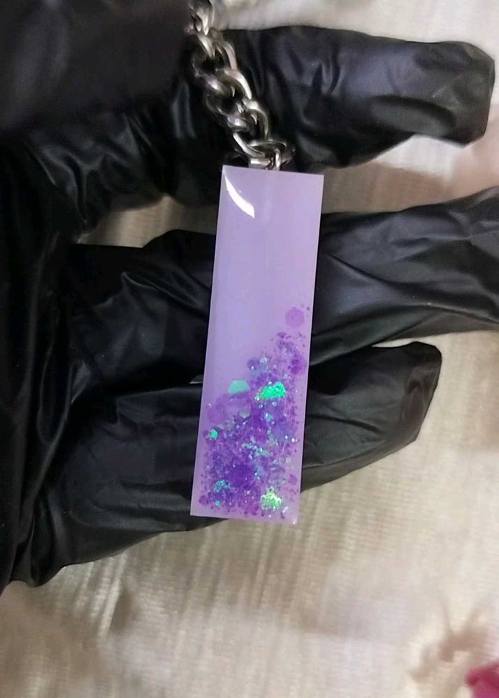 Resin Alphabet Keychain