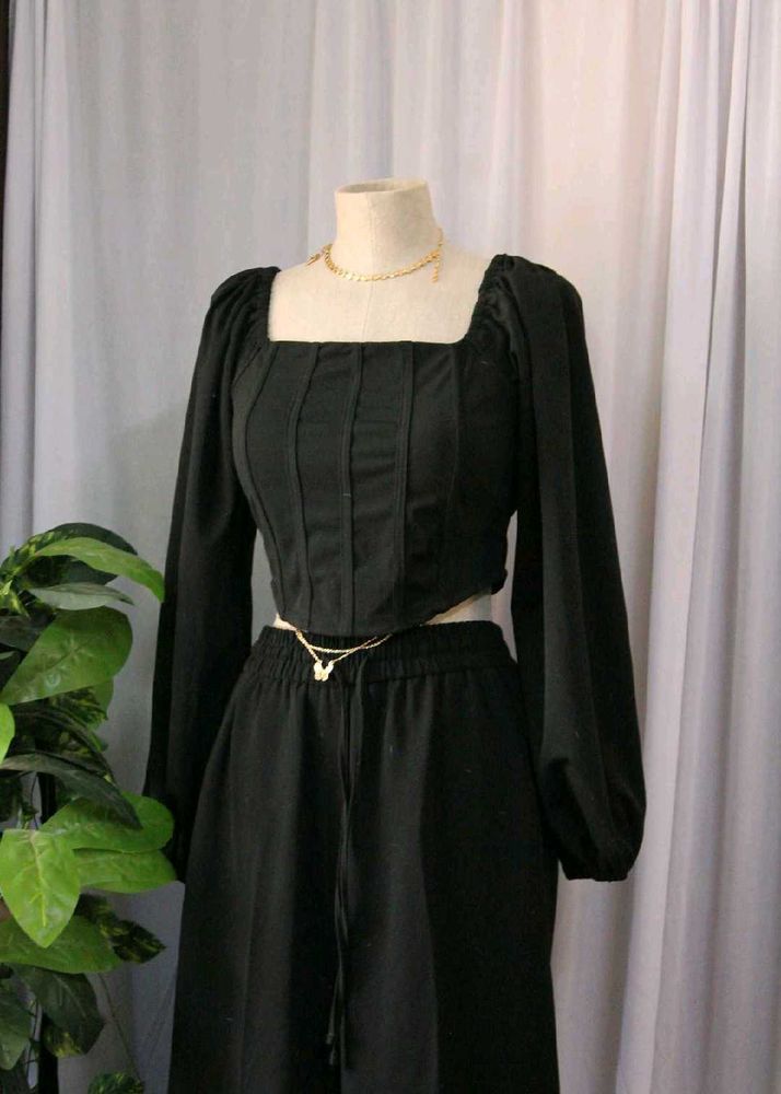 Black  Corset Like Top