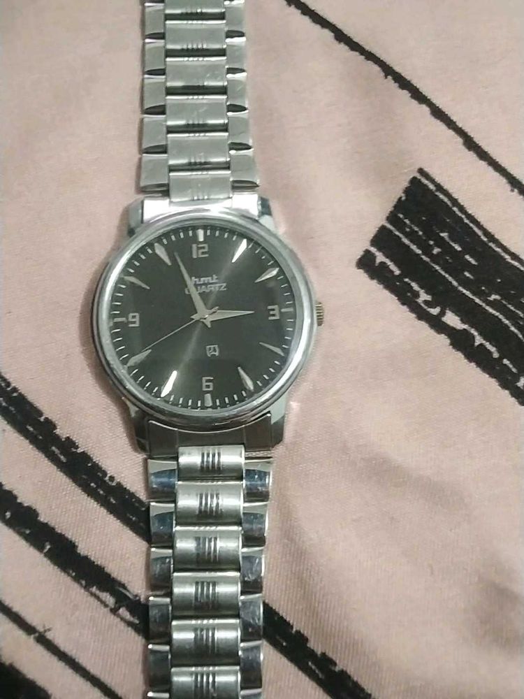 HMT Quartz Silver Watch